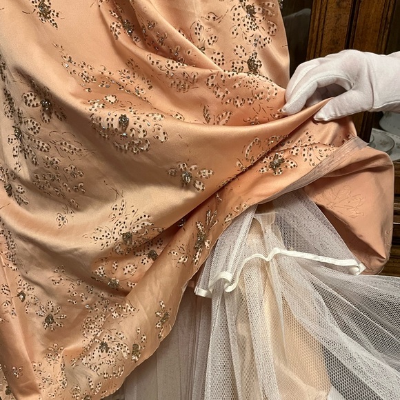 Copper/Blush Fairytale Ballgown Purchased at Hall's of Kansas City - Picture 3 of 7